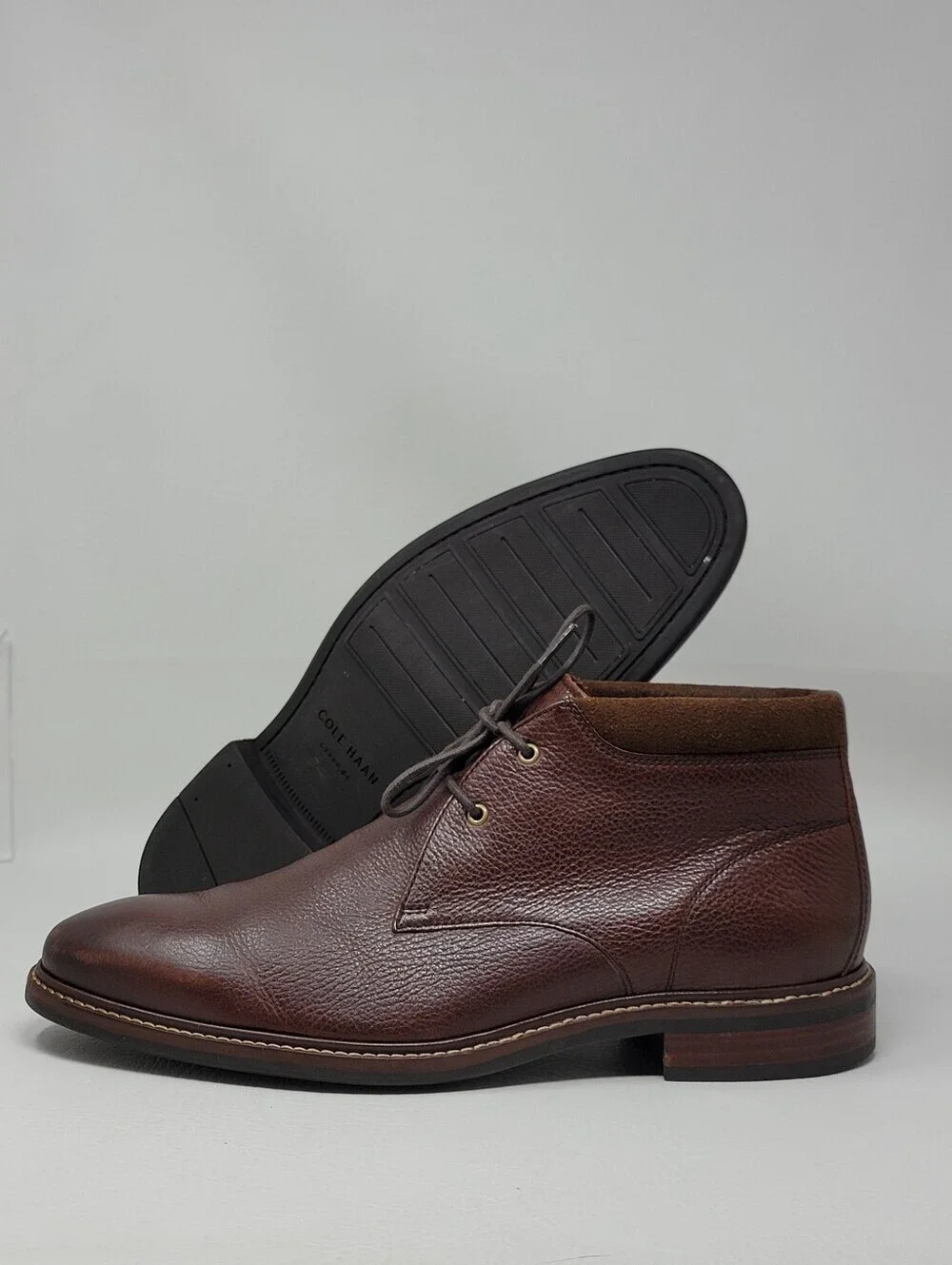 Cole Haan Men's Size 10 M Brown Leather Chukka Boots Woodbury C26152 Pre-owned